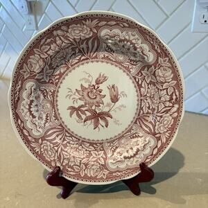 Spode Archive Collection Floral Red Transferware Dinner Plate 10” England